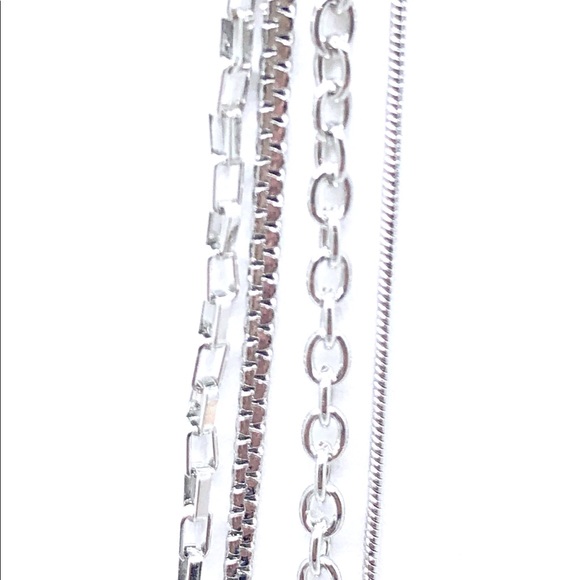 Multi Chain Layered Necklaces Gold or Silver NWT - Picture 5 of 6